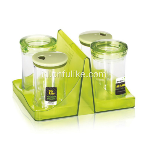 4pcs Box Bumbu Set Holder Spice Rack